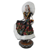 Catrina Tehuana - traditional figure from Mexico with Talavera motif
