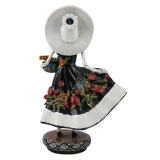 Catrina Tehuana - traditional figure from Mexico with Talavera motif