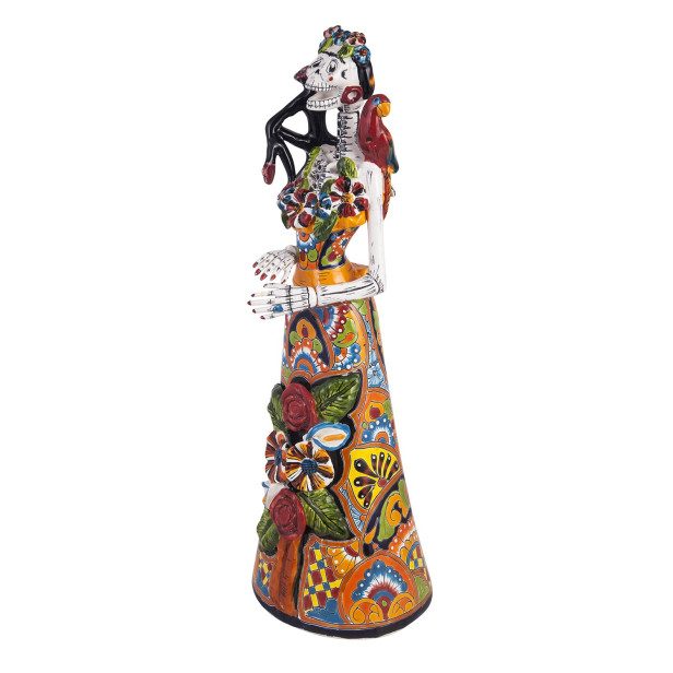 Frida Lisa - traditional figure from Mexico with Talavera motif