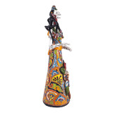 Frida Lisa - traditional figure from Mexico with Talavera motif