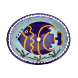Aqua Azul - Umywalka Owalna Turkusowa