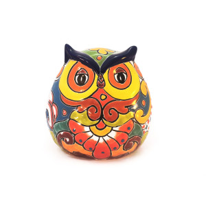 Búho - decorative owl - Talavera ceramics