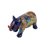 Rino - decorative rhino - ceramic Talavera