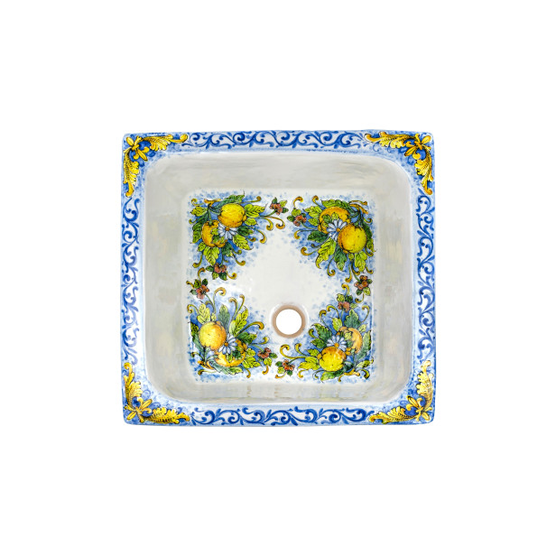 Frutti gialli - square sink from Italy