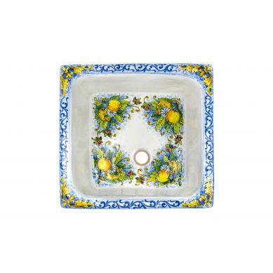 Frutti gialli - square sink from Italy
