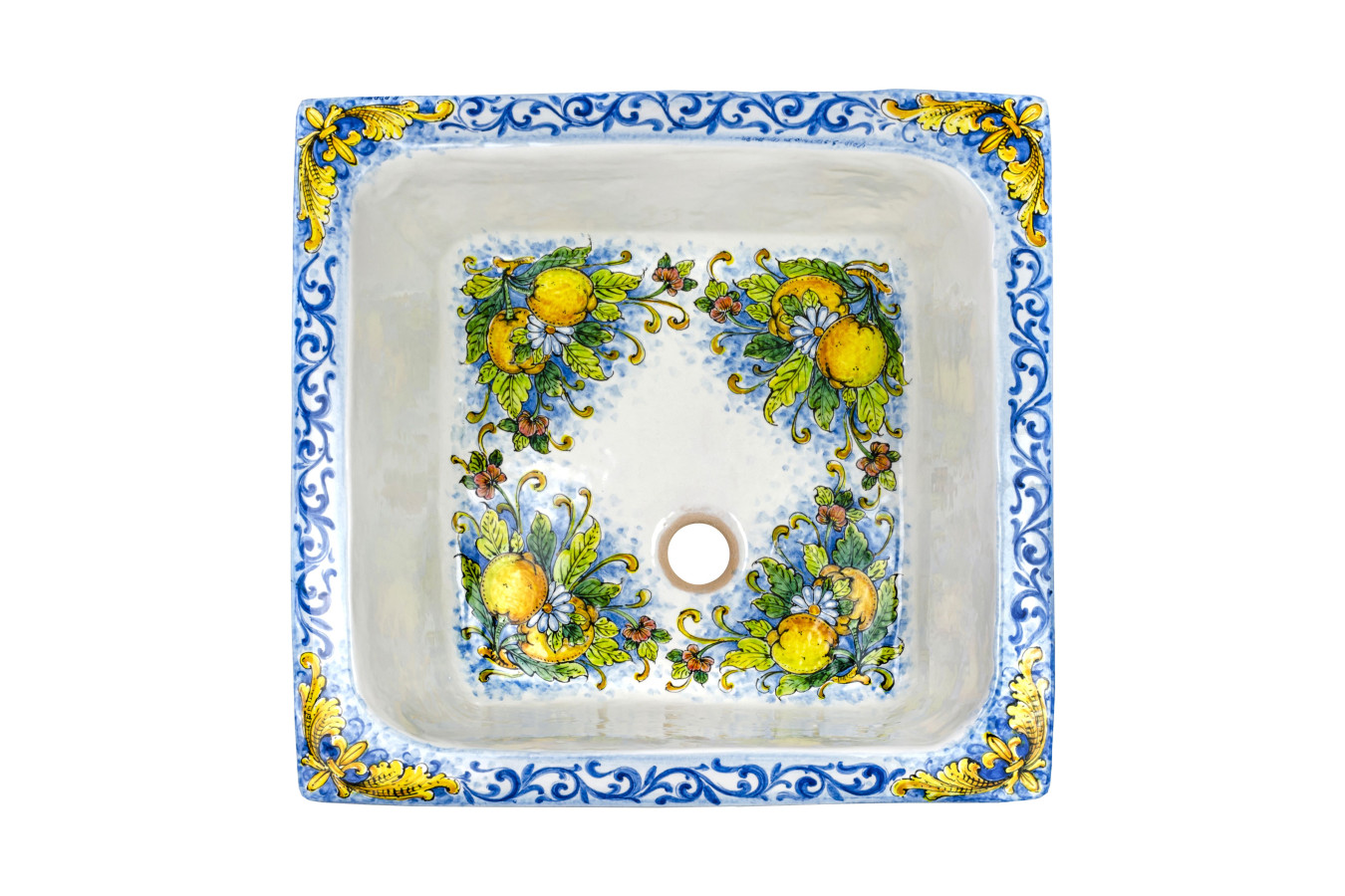 Frutti gialli - square sink from Italy