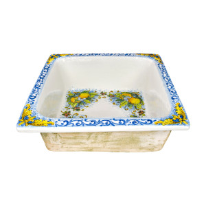 Frutti gialli - square sink from Italy