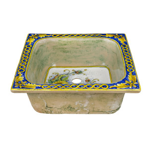 Campo di girasoli - rectangular sink from Italy