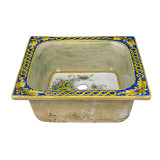 Campo di girasoli - rectangular sink from Italy