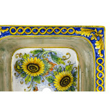 Campo di girasoli - rectangular sink from Italy