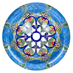 Serpiente - hand decorated washbasin from Mexico