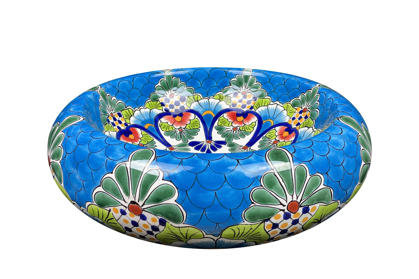 Serpiente - hand decorated washbasin from Mexico