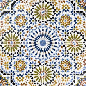 Kenza - Moroccan ceramic tiles 20x20 cm, 12 tiles in set (0,5 m2)