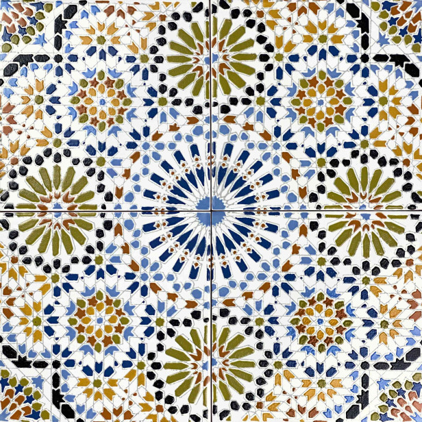 Kenza - Moroccan ceramic tiles 20x20cm