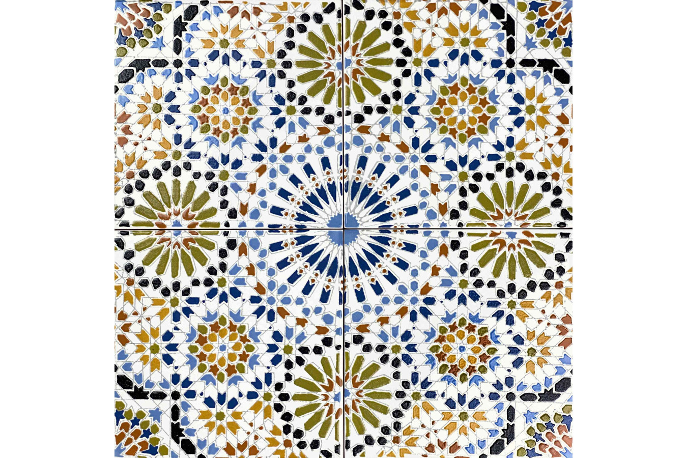 Kenza - Moroccan ceramic tiles 20x20cm