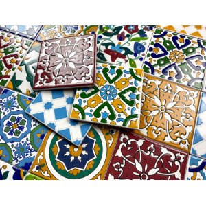 Pazzo - decorative patchwork from Tunisia 10 x 10 cm