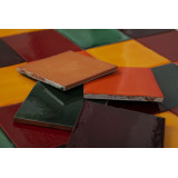 Borgońa - patchwork of single-color tiles - 90 pieces, 1 m2