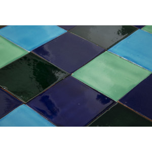 Malaquita - patchwork of single-colour tiles - 90 pcs, 1 m2