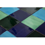 Malaquita - patchwork of single-colour tiles - 90 pcs, 1 m2