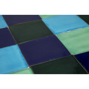 Malaquita - patchwork of single-colour tiles - 90 pcs, 1 m2
