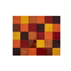 Caramelo - patchwork made of one-color tiles - 90 pcs, 1 m2