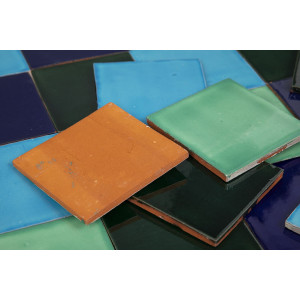 Malaquita - patchwork of single-colour tiles - 90 pcs, 1 m2