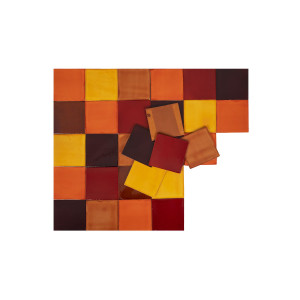 Caramelo - patchwork made of one-color tiles - 90 pcs, 1 m2
