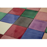 Ciruela - patchwork of single-color tiles - 90 pieces. 1 m2