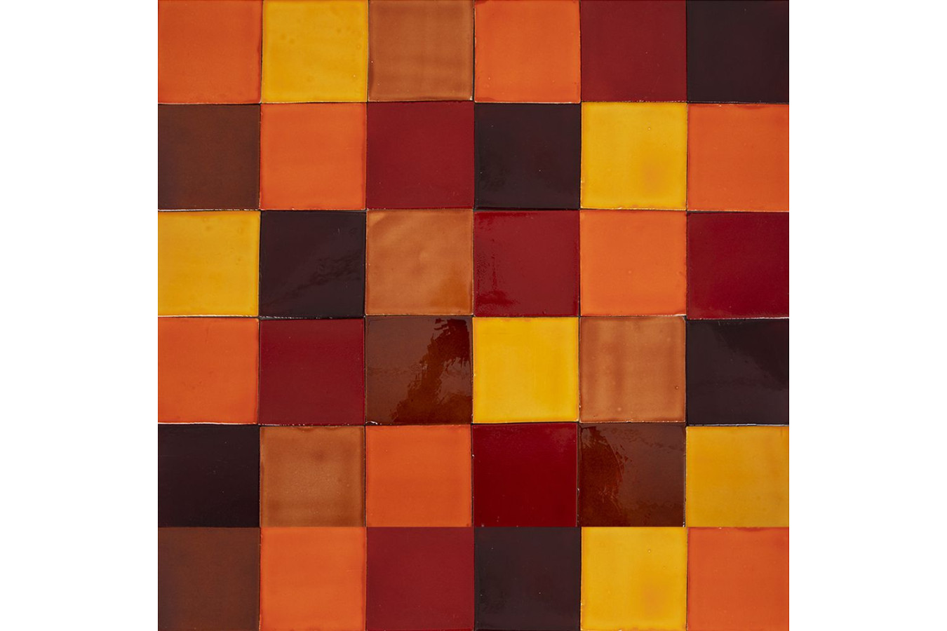 Caramelo - patchwork made of one-color tiles - 90 pcs, 1 m2