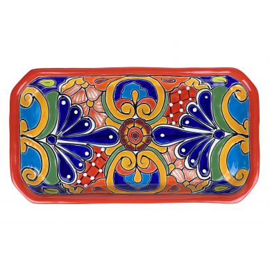 Vasija - decorated Talavera platter from Mexico