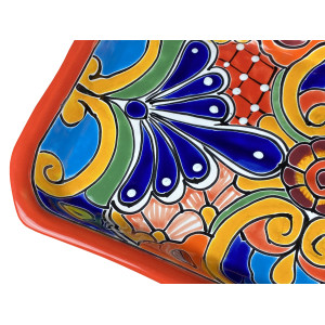 Vasija - decorated Talavera platter from Mexico