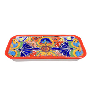 Vasija - decorated Talavera platter from Mexico