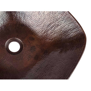 Copper countertop washbasin - Eva