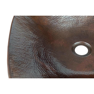 Copper countertop washbasin - Eva