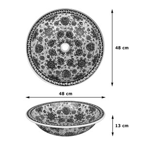 Gece – iznik ceramic washbasin from Turkey