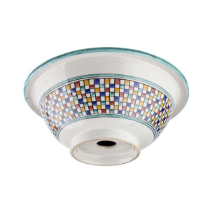 Zanya - Kolorowa umywalka ceramiczna z Maroka