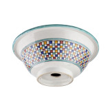 Zanya - Kolorowa umywalka ceramiczna z Maroka