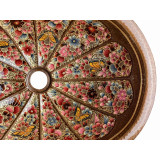 Calabaza floral - Countertop copper washbasin