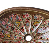 Calabaza floral - Countertop copper washbasin