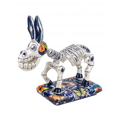 Burro y huesos - ceramic donkey figure from Mexico