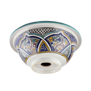 Zanya - Kolorowa umywalka ceramiczna z Maroka