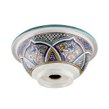 Zanya - Kolorowa umywalka ceramiczna z Maroka