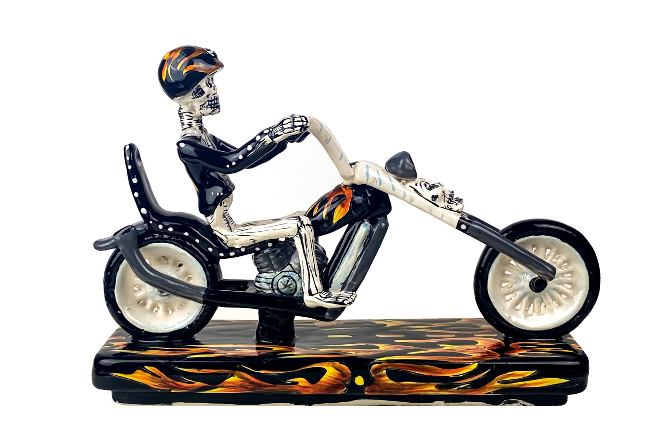 Motociclista  - Figure of a motorbike rider on a Harley