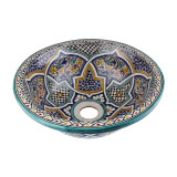 Zanya - Kolorowa umywalka ceramiczna z Maroka
