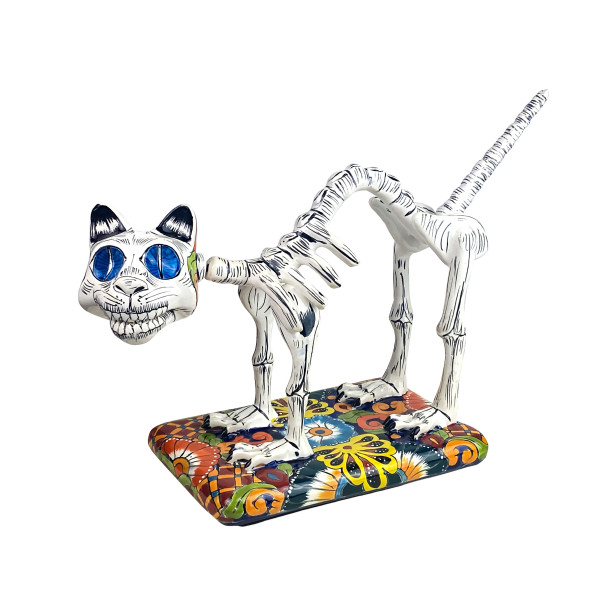 Gato y huesos grande - La Catrina's Mexican cat