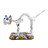 Gato y huesos grande - La Catrina's Mexican cat