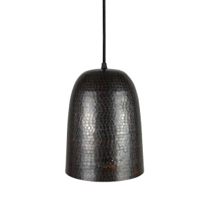 Aliso Dark Brown - elongated copper lamp from Mexico