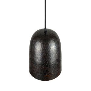 Aliso Dark Brown - elongated copper lamp from Mexico