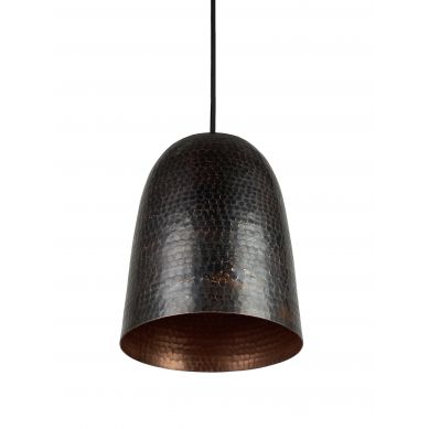 Aliso Dark Brown - elongated copper lamp from Mexico