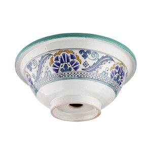 Zanya - Kolorowa umywalka ceramiczna z Maroka